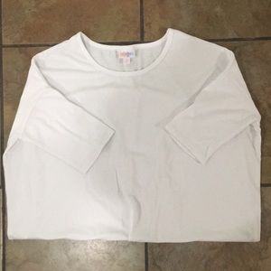 LuLaRoe Irma (S) white tunic (Excellent condition)